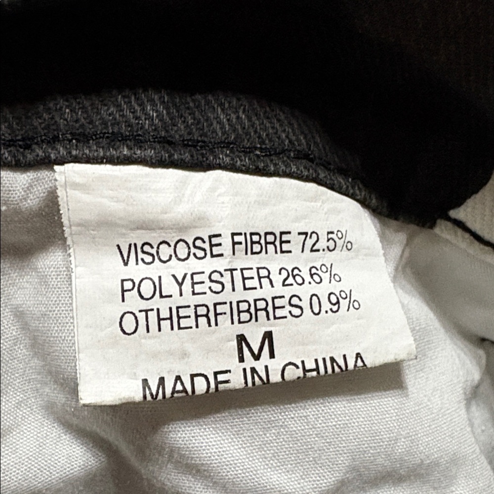Southern Stitch Black and White Cow Print Pants; Size M - Picture 4 of 6